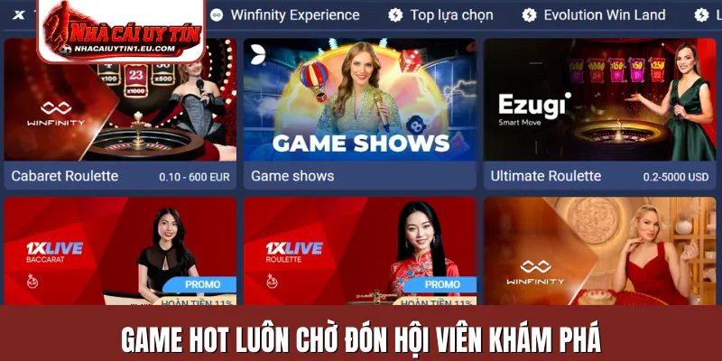 Game hot luôn chờ đón hội viên khám phá